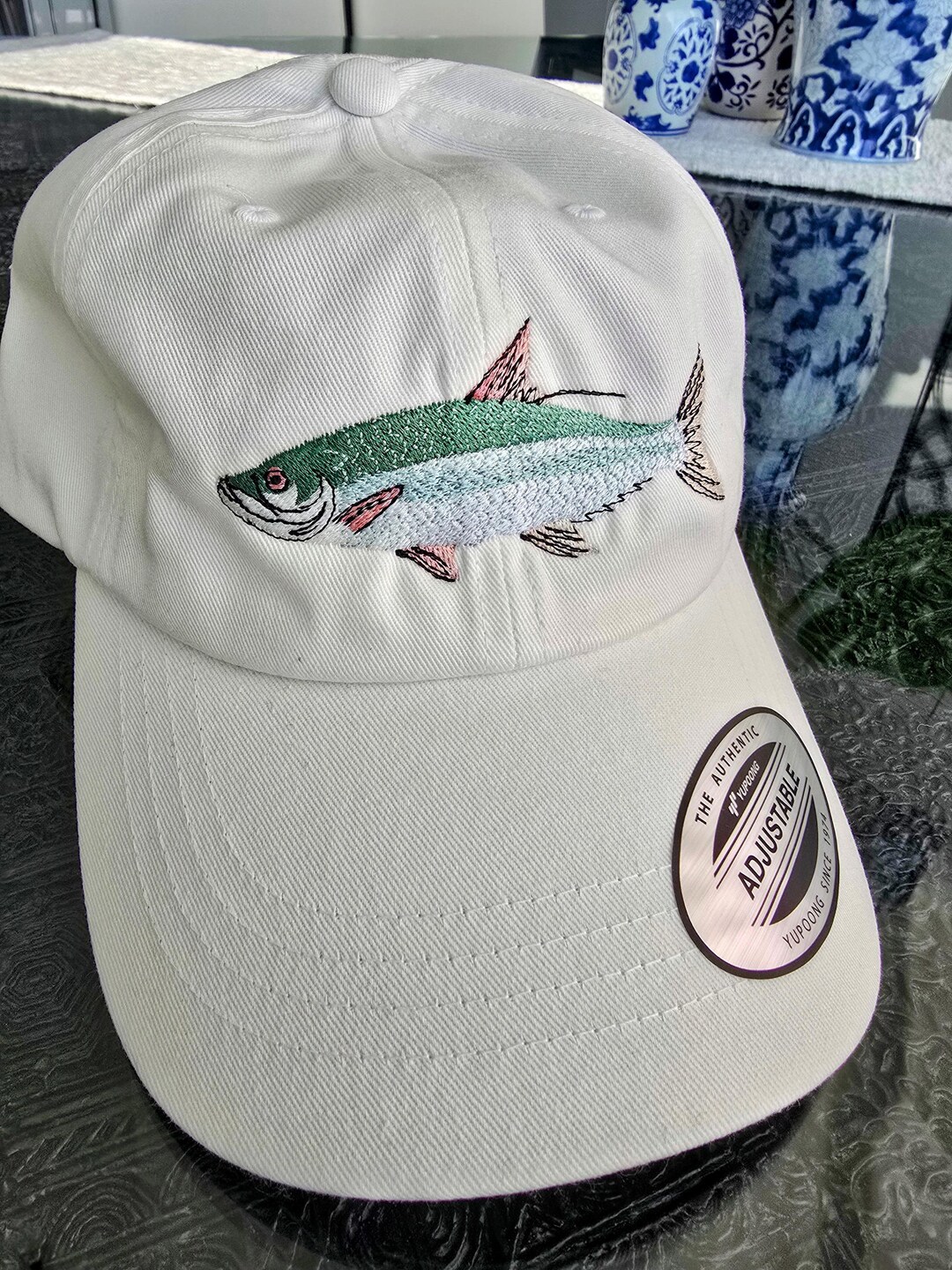 Embroidered Fish Baseball Hat / Cap Design Shown Tarpon / the Silver ...