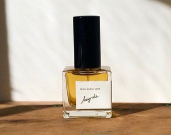 HAYRIDE perfume - all natural fall fragrance with notes of apple, smoke, amber, and sandalwood