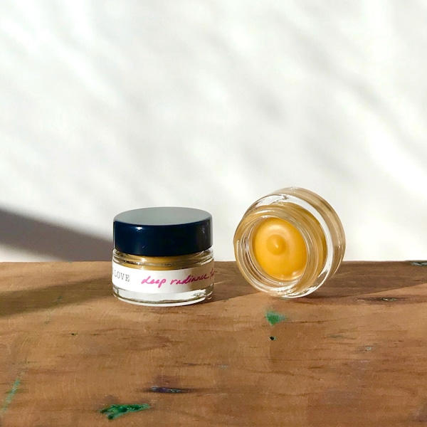 Deep Radiance Face Cream - a luscious organic, truly all-natural facial moisturizer for smooth, lustrous skin (1/4 oz glass jar)