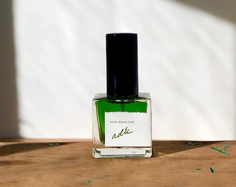 adk Adirondack all natural forest cologne / botanical evergreen perfume with balsam fir, cedar, pine, reindeer moss, cade