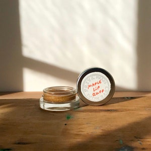 MAPLE LIP BUFF a delicious lip scrub with maple sugar and primo organic oils glass jar image 2