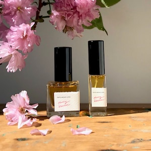 CHERRY BLOSSOM natural perfume - spring floral with rose otto, bitter almond, vanilla, raspberry, and sandalwood