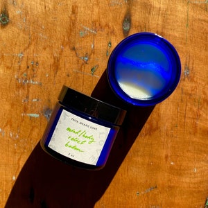 Organic Mint Herbal Relief Balm – Tension & Headache, 2 oz