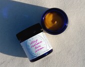 Deep Radiance Face Cream - a luscious organic, truly all-natural facial moisturizer for smooth, lustrous skin (1.7 oz cobalt blue glass jar)