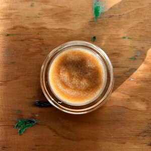 MAPLE LIP BUFF a delicious lip scrub with maple sugar and primo organic oils glass jar image 5