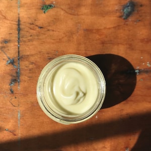 CLOUD CREAM an unscented organic hand and body moisturizer with cupuacu, evening primrose, calendula, cornflower 2 or 4 oz glass jar image 9