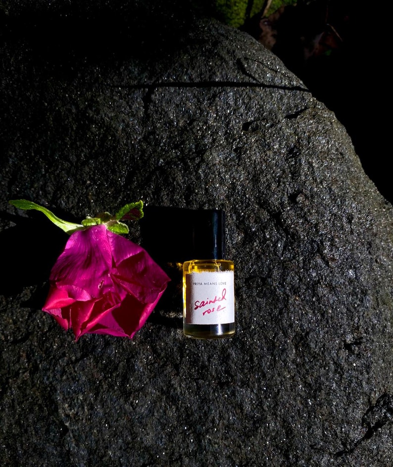 Sainted Rose Natural Perfume Oil, Rose Palo Santo image 1