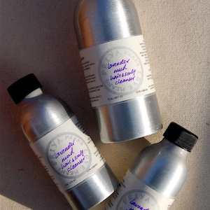 Lavender Mud Hair and Scalp Cleanser a rare, radical completely natural, effective shampoo based on clay 8 oz aluminum bottle image 3