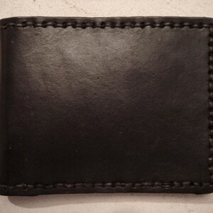 Cartera de cuero negra - Cartera de cuero personalizada - Cartera de cuero hecha a mano - Cartera de cuero personalizada - Cartera de cuero para padrinos de boda