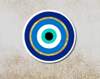 Pegatina de mal de ojo, calcomanía