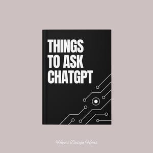 Questions à poser au ChatGPT Carnet cartonné | Bloc-notes AI Prompt, conception de circuits techniques