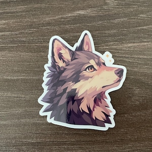 Linda pegatina de perro marrón, pegatina linda, calcomanía de computadora portátil, pegatina de taza de ansiedad, pegatina de ansiedad, pegatina impermeable, idea de regalo