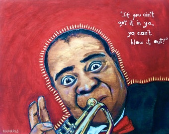 Louis Armstrong giclee Print