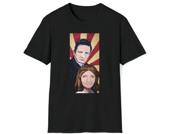 Johnny Cash and June Carter Unisex Softstyle T-Shirt, country music, outlaw, Nashville, king and queen, Jackson, Hotter than A Pepper Sprout