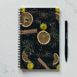 Oranges And Cinnamon Spiral Notebook: Herbalist Supplies, Simmer Pot, Soft Cover Notebook