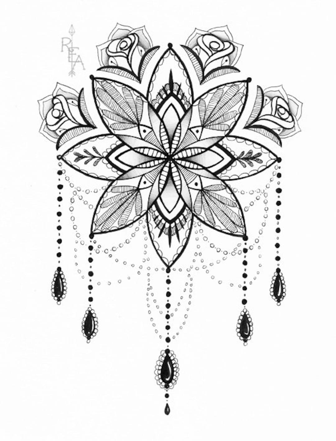 Chandelier Tattoo 142TL  LUXURY X INKED