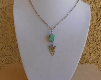 Howlite Arrowhead Necklace