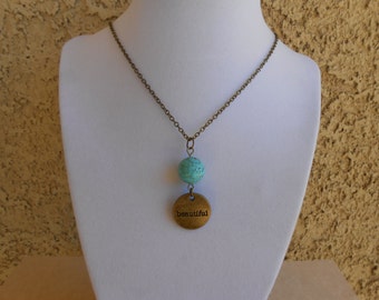 Howlite "Beautiful" Necklace