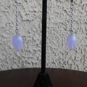 Lavender Glass Earrings image 2
