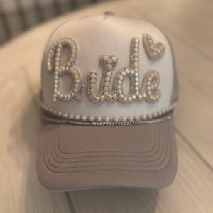 Brauthut, Braut Trucker Hut, Bougie Trucker Hut, Custom Patch Hut, Custom Trucker Hut, Damen Fernlastwagenhut mit Patches