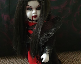 ooak 14"Vampir Porzellan Gothic Horror Puppe ""Elizabeth Bathory""