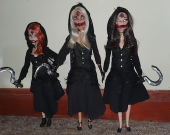 Originelles Resin 8 inspiriertes Dimitrescu Sisters Puppenset