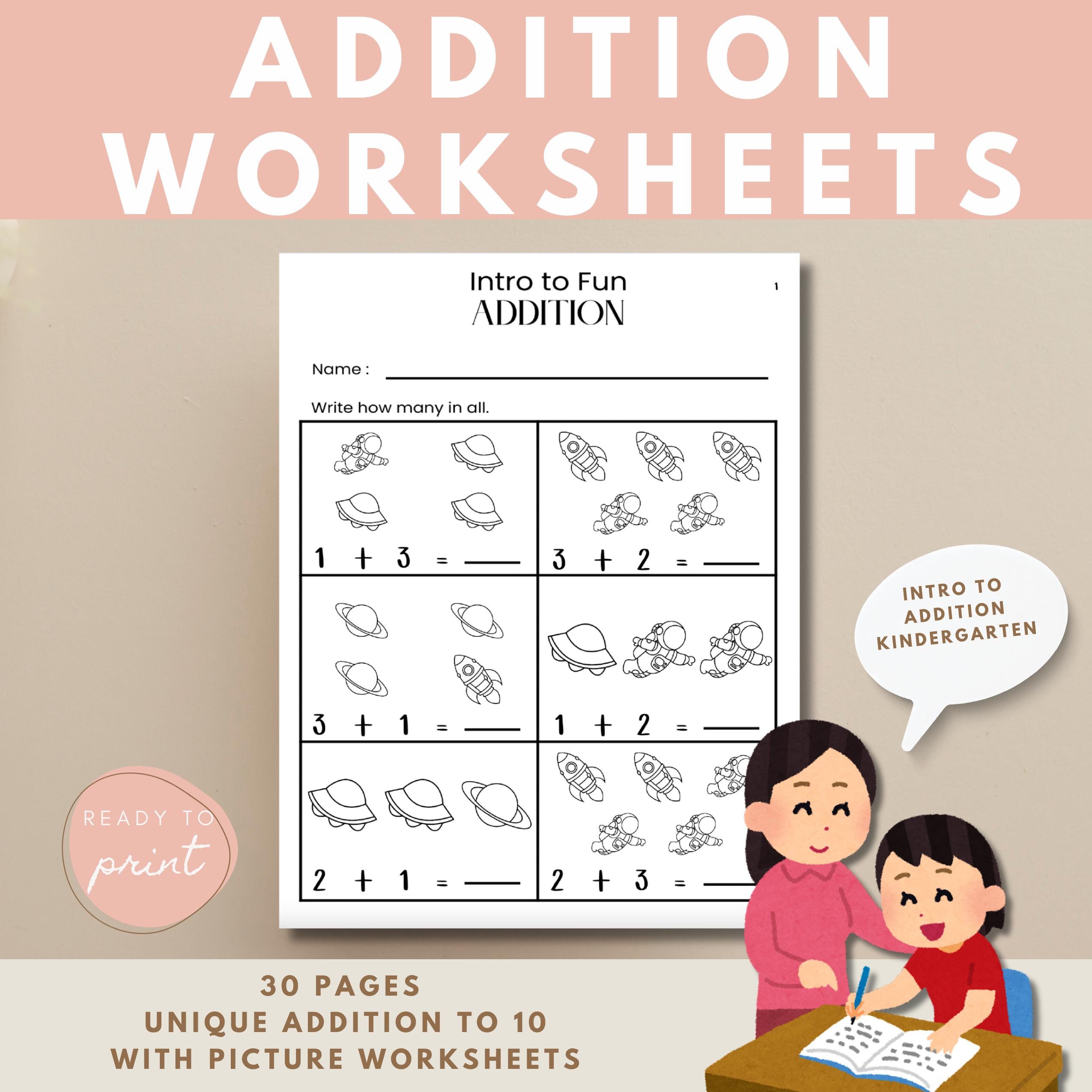 Kids Math Worksheets Printable Worksheets Number Addition Worksheets ...