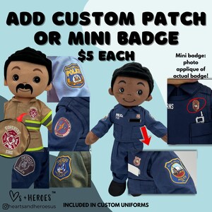Soldier Army Military Heroes Doll Custom Plush Daddy Mommy Lookalike Deployment Doll Companion Personalized Gift for Child image 5