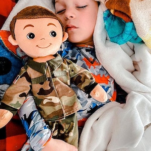 Soldier Army Military Heroes Doll Custom Plush Daddy Mommy Lookalike Deployment Doll Companion Personalized Gift for Child image 6