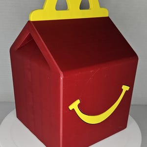 Huge Happy Meal Box Replica - Retro Decor, Party Prop, Unique Storage