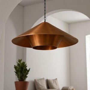 Raw Copper Pendant Light, Hanging Lamp for Kitchen Island Lighting, Ceilling Lamp, Pendant Chandelier