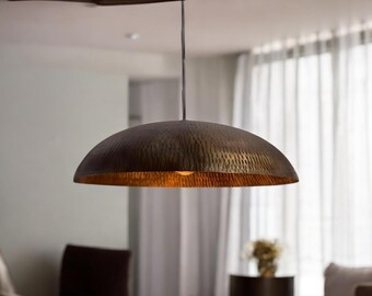Hammered Pendant Lamp, Kitchen Island Lighting, Oxidized Ceilling Light, Moroccan Chandelier, Living room Lighting