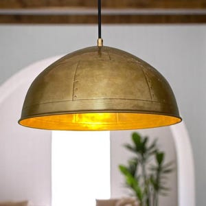 Brass Pendant Lamp, Kitchen Island Lighting, Hanging Light for Living room, Ceilling Light, Art Deco Lamp