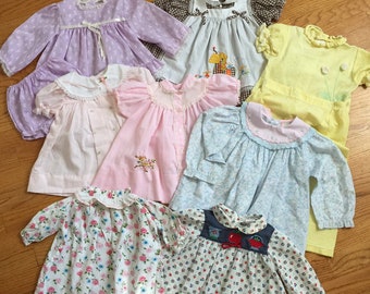 VIOLET VINTAGE BABY GIRL DRESS SET WITH HAIRBAND