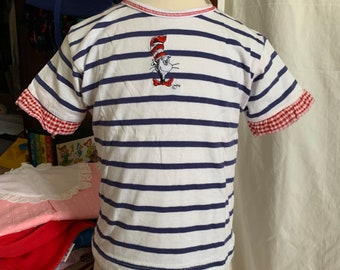 Vintage 1990s Girls Top Size 3-4T, Dr Seuss Cat In Hat Shirt Deadstock