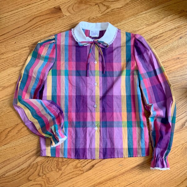 Vintage preppy country ranch top