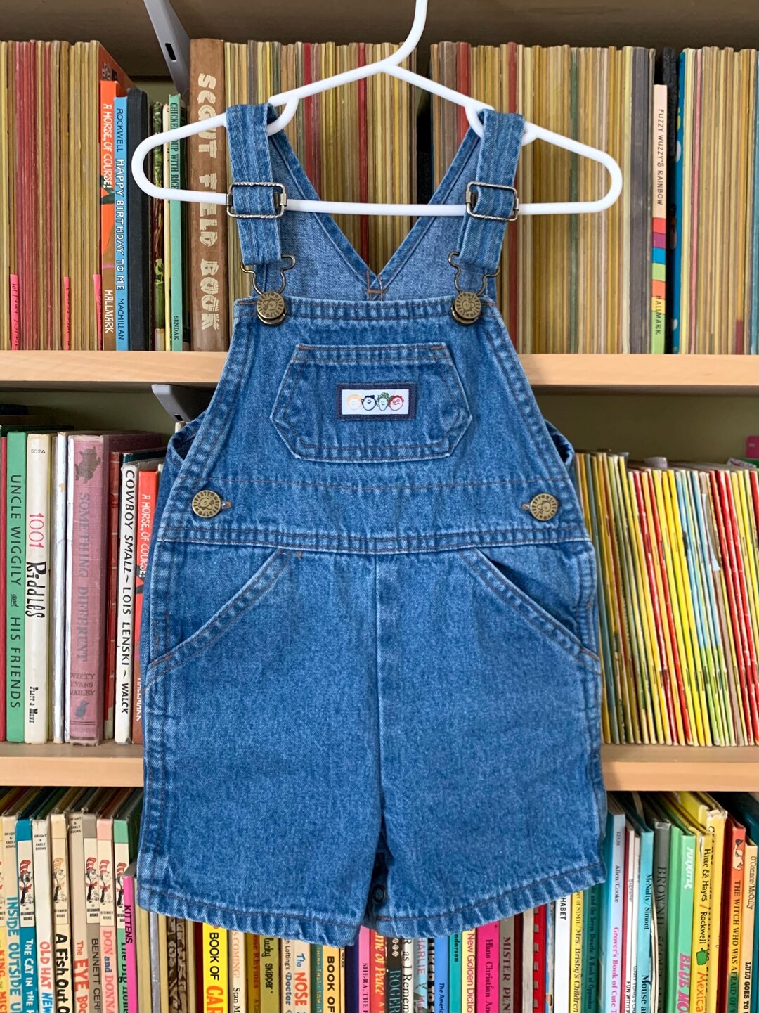 Vintage Liberty Toddler Denim Shortalls (18-24M) - Unisex Spring