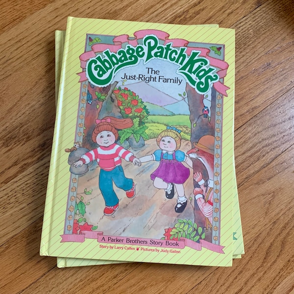 The Just Right Family CPK Cabbage Patch Kids Storybook 1984 Hc, Vintage 1980s Childrens Book