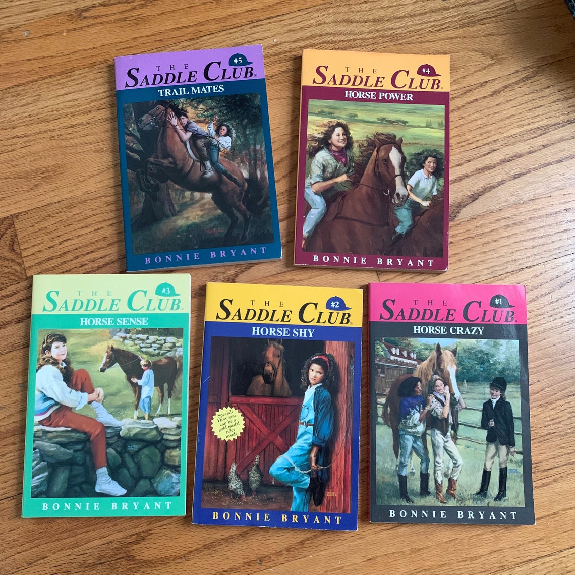 Vintage 1980s Childrens Book The Saddle Club Book Set Volume Etsy