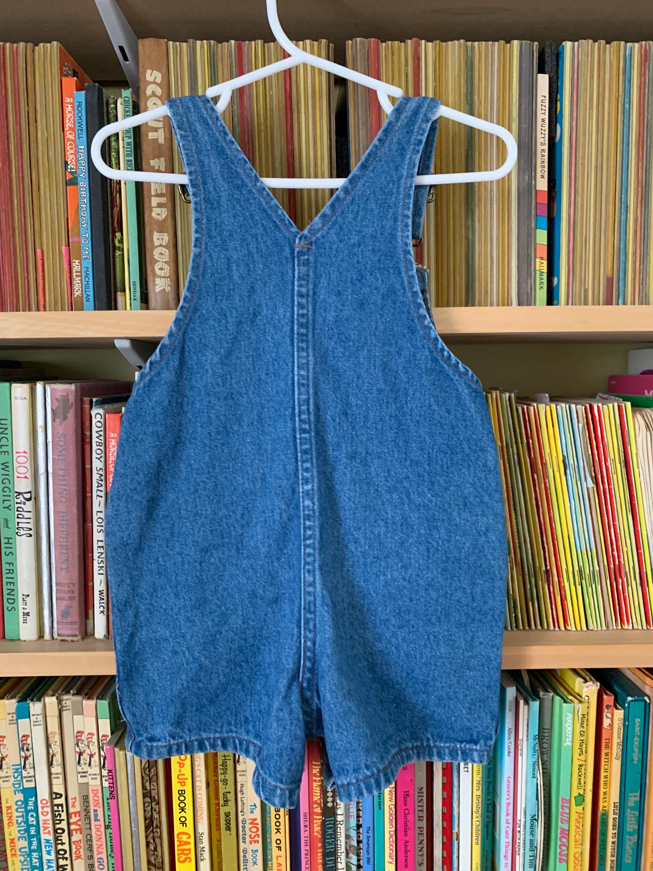Vintage Liberty Toddler Denim Shortalls (18-24M) - Unisex Spring