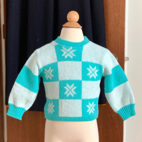 SALE Vintage 1980s Toddler Sweater 12-24M, Babyfa… - image 1