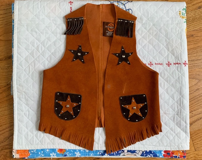 John R Craighead cowgirl suede vest and skirt on a rare vintage blanket., Can ship!, 4’ x 3’, $2700