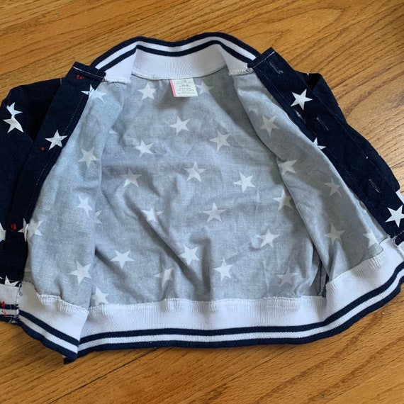 12-18M Vintage 1980s 90s Toddler Jacket, Navy Blu… - image 9