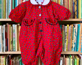 12M Vintage 1990s Girls Bubble Jumpsuit NWOT