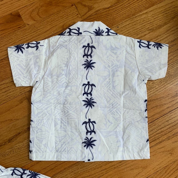 12M Vintage Kids Clothing Set, Hawaiian Shirt and… - image 4