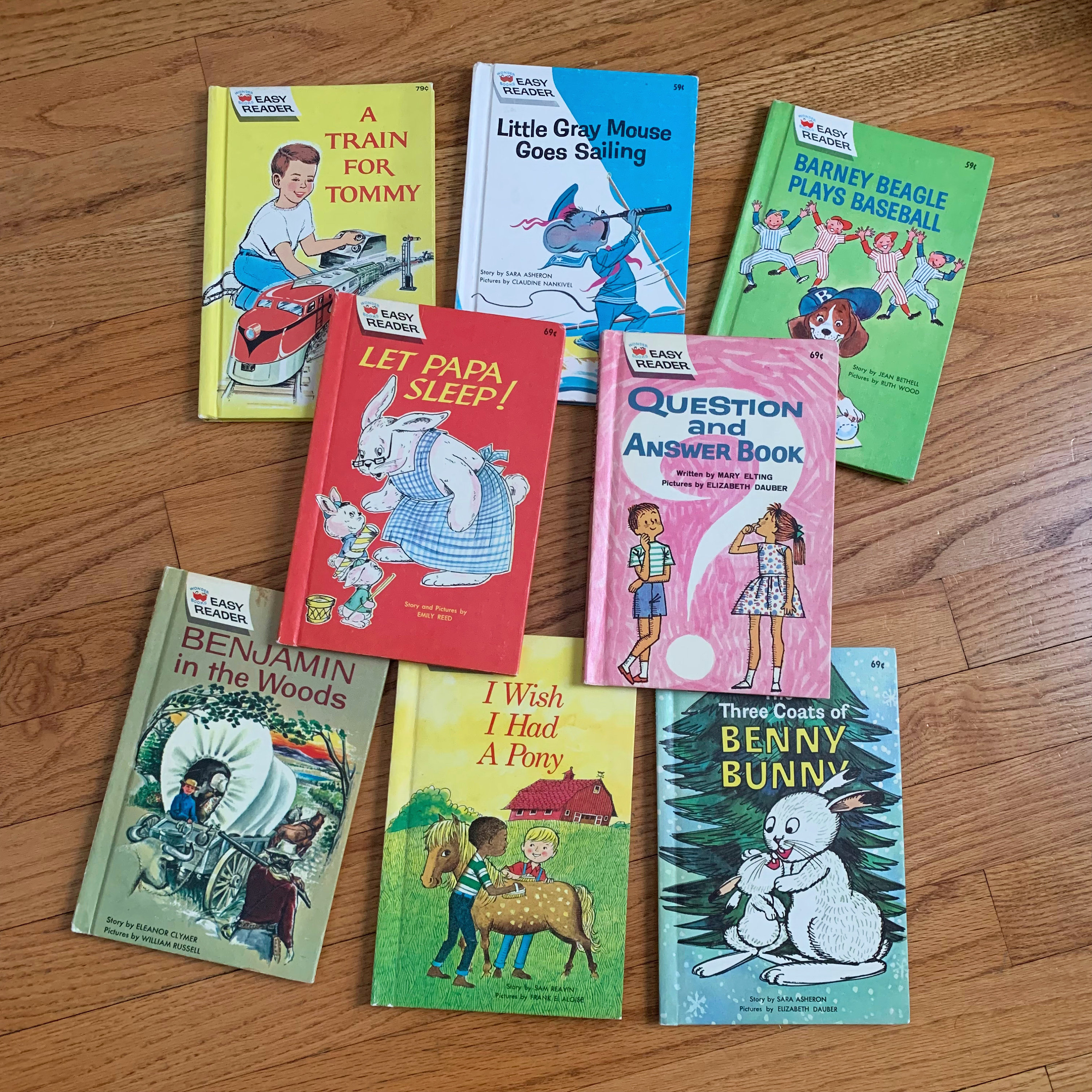 Vintage 1960s 70s Easy Reader Wonder Books for Preschooler CHOOSE