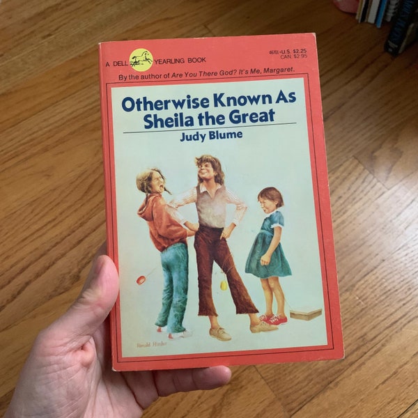 Vintage 1980s Kids Chapter Book, Otherwise Known As Sheila the Great by Judy Blume 1983 Dell Yearling Paperback