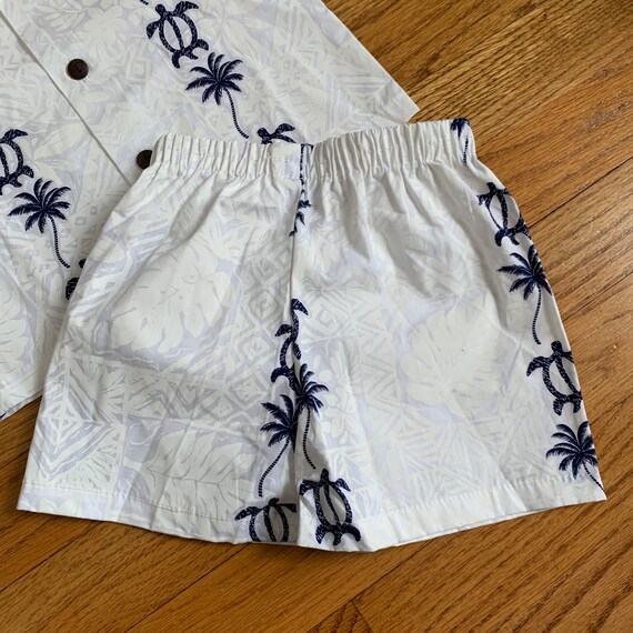 12M Vintage Kids Clothing Set, Hawaiian Shirt and… - image 8