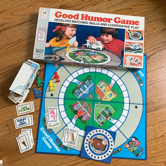 Vintage 1970s Kids Board Game Milton Bradley Good Humor Game Etsy