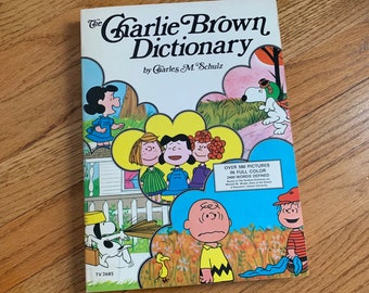 Charlie Brown Dictionary by Charles M Schulz 1975 Pb VGC, Vintage 1970s Childrens Book